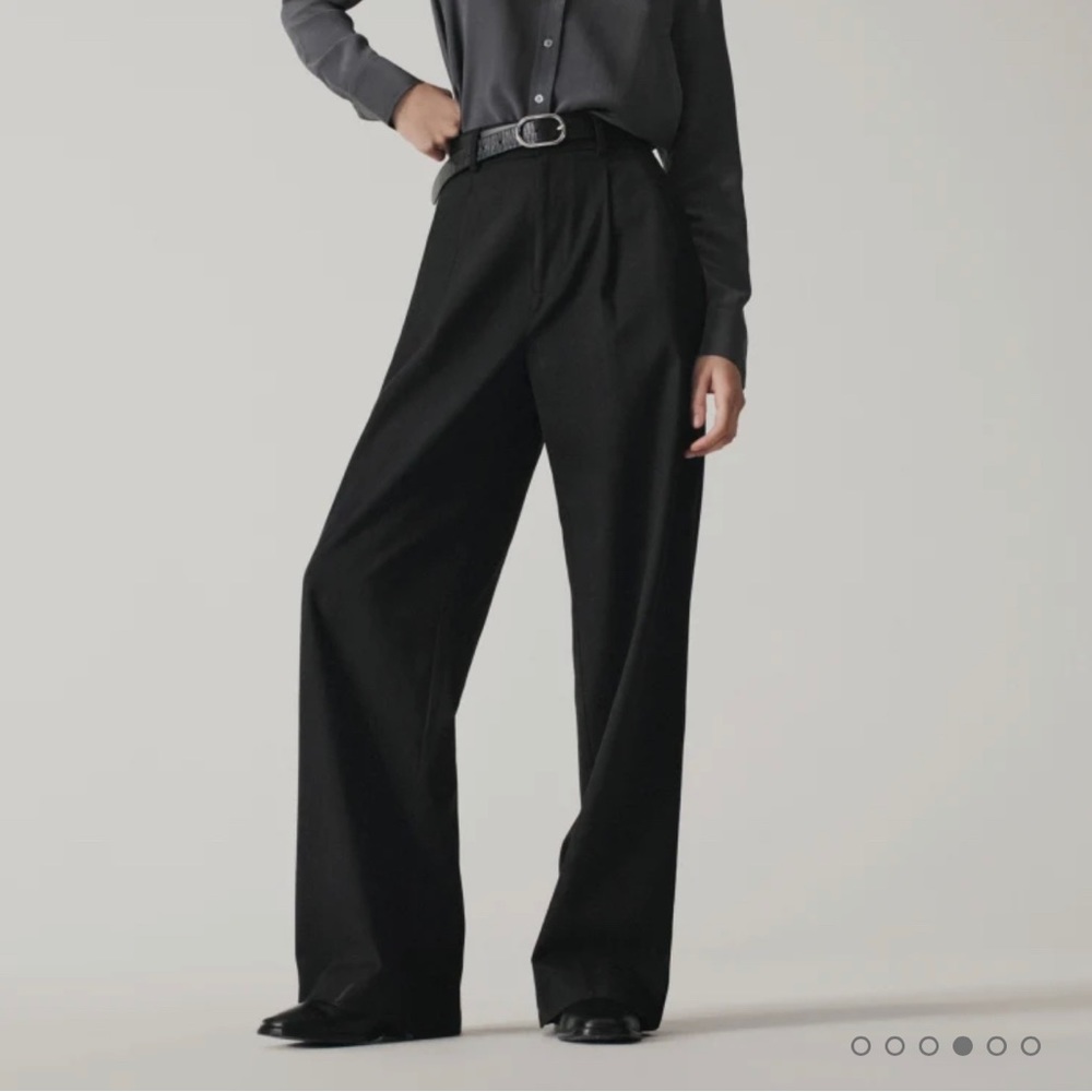 Everlane The Way-High Drape Pant Black 0 Short